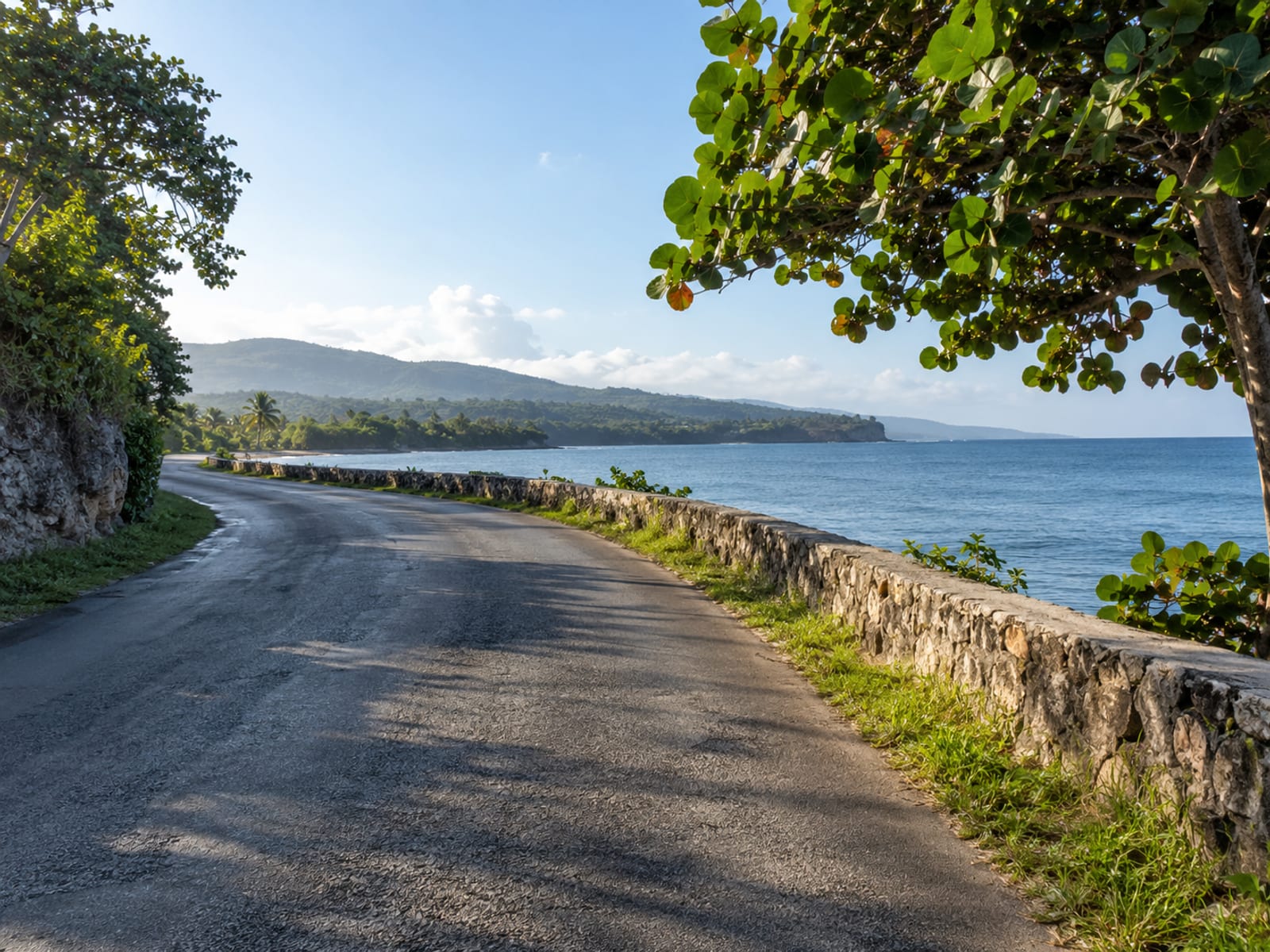 A coastal road near Lucea on Jamaica's north coast